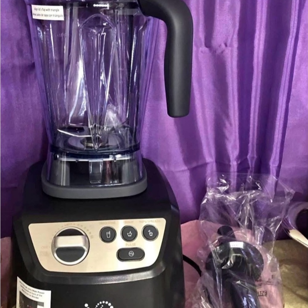 Black and Silver Blender with Accessories